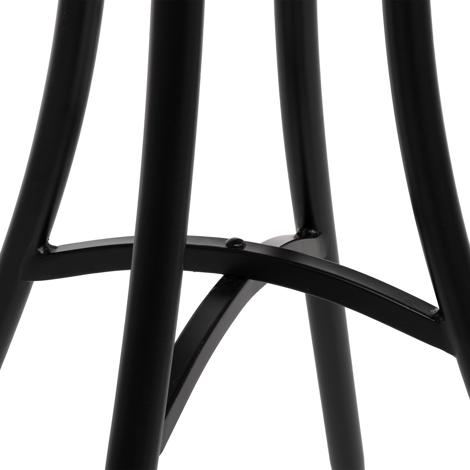 VESTIAMO CASA GIARDINO - Set giardino Bistrot tavolo rotondo 60 cm e 2 sedie in metallo Nero